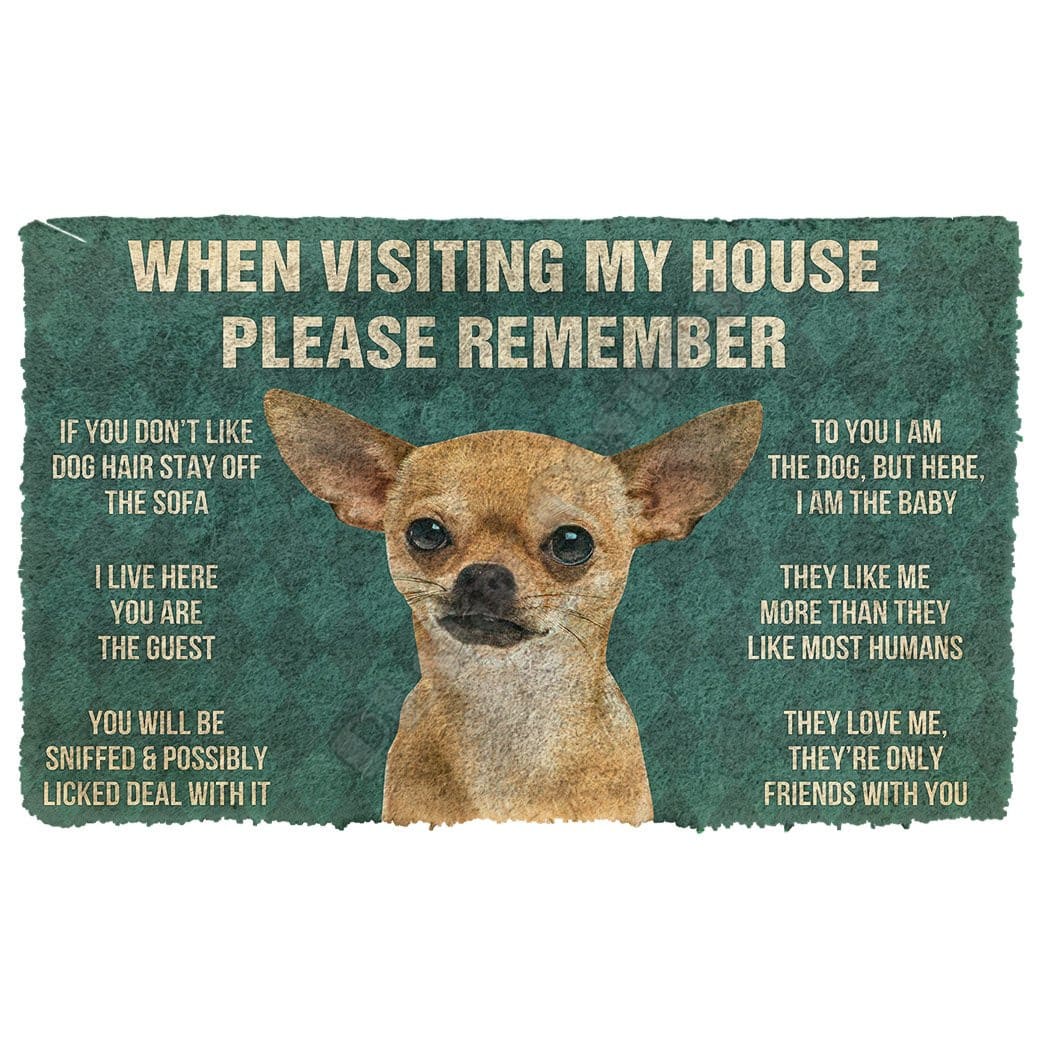 Chihuahua House Rules - Doormat