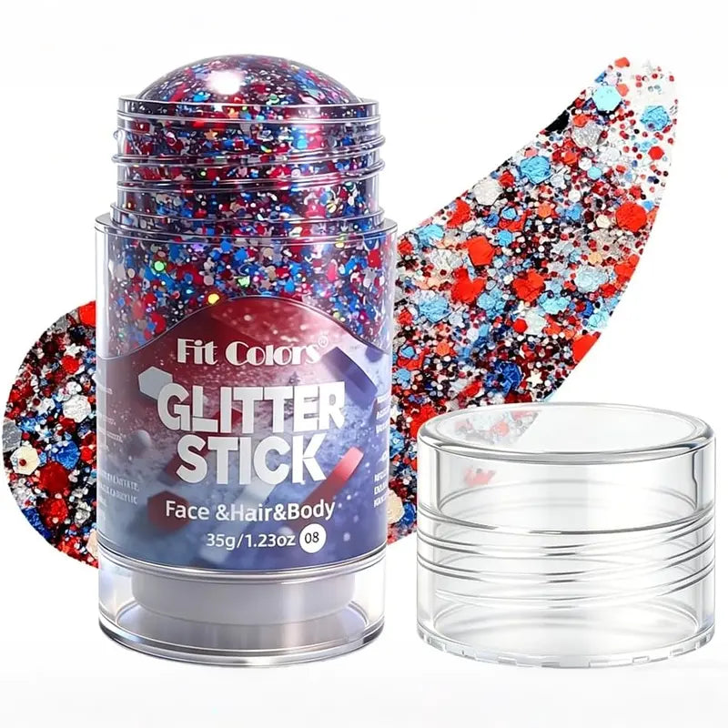 4th of July Glitter Stick