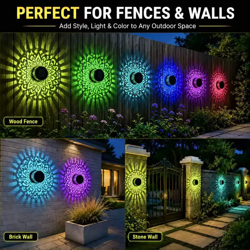 Solar Mandala Projector Light