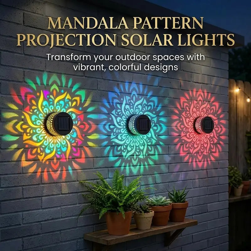 Solar Mandala Projector Light