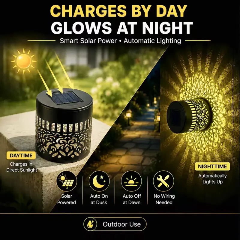 Solar Mandala Projector Light
