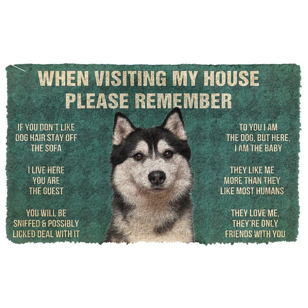 Husky House Rules - Doormat